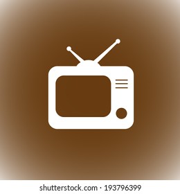 Vector TV icon  Vector illustration