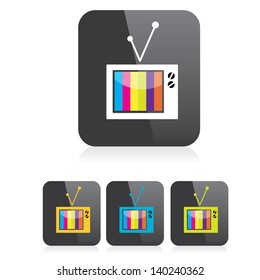vector tv icon. online tv symbol. app icon
