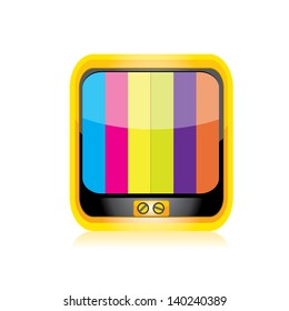 vector tv icon. online tv symbol. app icon