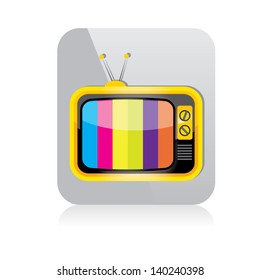 vector tv icon. online tv symbol. app icon