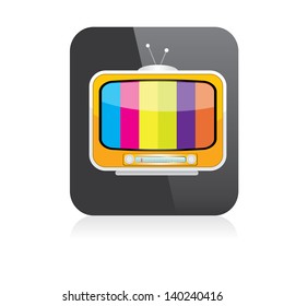 vector tv icon. online tv symbol. app icon