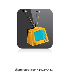 vector tv icon. online tv symbol. app icon