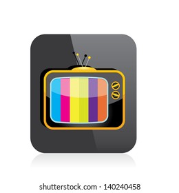 vector tv icon. online tv symbol. app icon