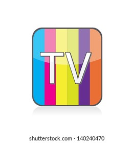 vector tv icon. online tv symbol. app icon
