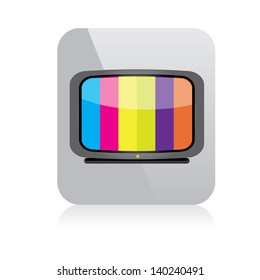 vector tv icon. online tv symbol. app icon