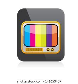 vector tv icon. online tv symbol. app icon