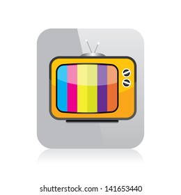 vector tv icon. online tv symbol. app icon