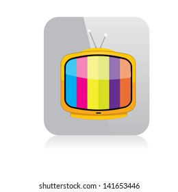 vector tv icon. online tv symbol. app icon