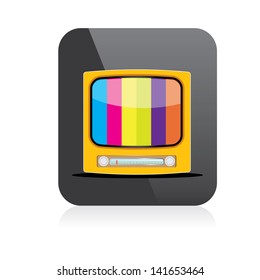 vector tv icon. online tv symbol. app icon