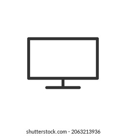 Vektorgrafik-Tv-Zeilensymbol. Symbol in trendigem Umriss-Stil. Vektorgrafik einzeln auf weißem Hintergrund.