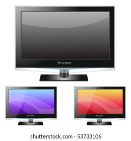 vector tv screens set. eps10