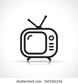 Diseño de iconos de símbolo de vector tv