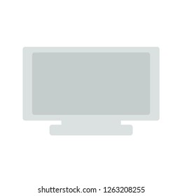 Vector tv television flat icon isolated