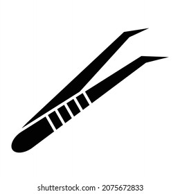 Vector Tweezer Glyph Icon Design
