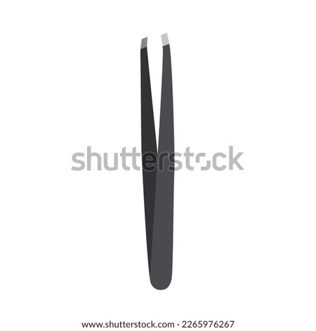 Vector tweezers for brows correction. Browmaker tool for salon beauty procedure. Professional tweezing by brow master for woman Stock foto © 