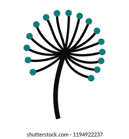 Vector Twig. Isolated Shape On White Background.