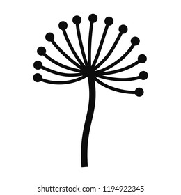 Vector Twig. Isolated Shape On White Background.