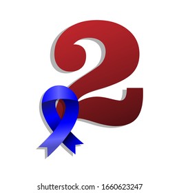 vector two with the blue ribbon for the championship order