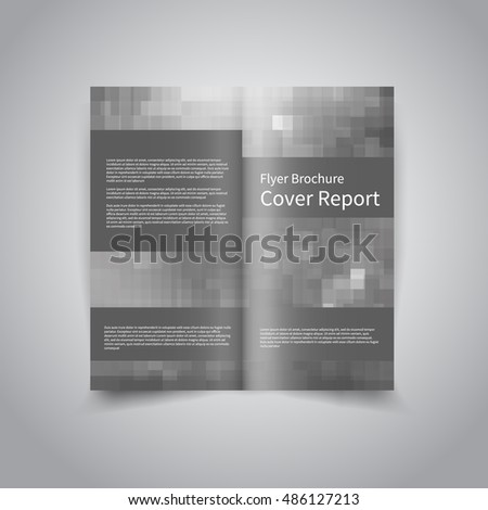 vector two fold brochure design template stock vector royalty free