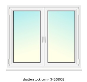 vector two frame plastic window