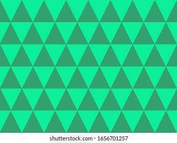 vector of two green tone of triangles arranged background. Seamless background pattern vector.