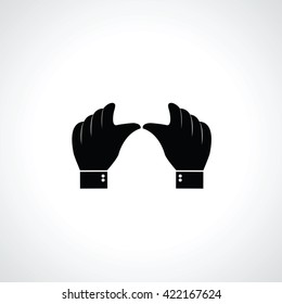 Vector two  hands icon
