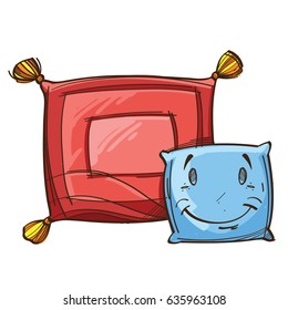 Vector two sleeping Pillows
