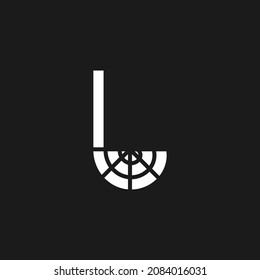 A vector is two spirals that make up the letter L.