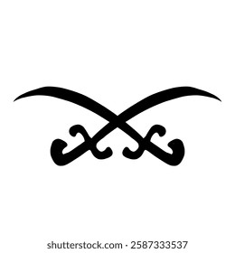 Vector two swords, khilafah islam