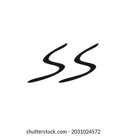 vector two wavy body lines