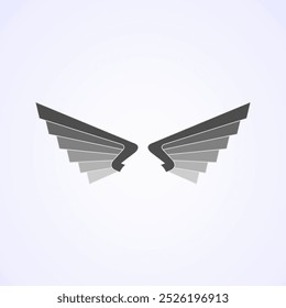 Vetor duas asas pronto para usar