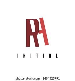Vector two-letter combination between R and H.