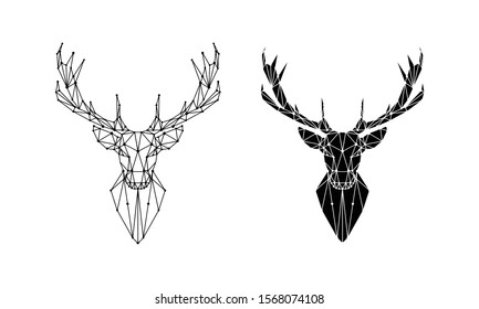 Vector type of deer line logo - Vector