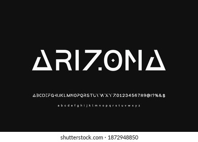 vector typeface design, alphabet font, white and black style