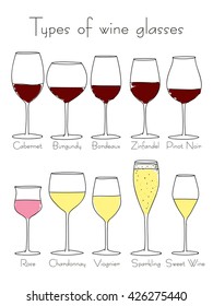 Wine Glass Vector Winery Alcohol Drink Stock Vector (Royalty Free ...