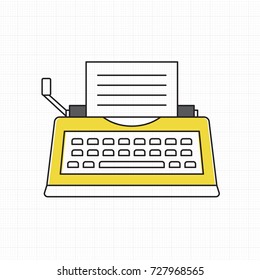 Vector of typewriter icon