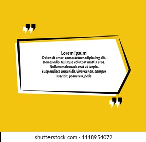Vector Typography Banner Design Concept On Grunge Texture Rough Background.Innovative vector quotation template in quotes against the Yellow backdrop. Creative vector banner.