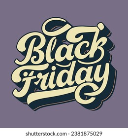 Vector typography black friday t-shirt design high-resolution print-ready