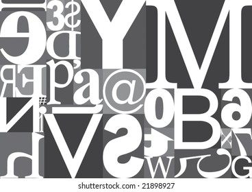 Vector Typography Blocks