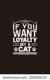vector typography cat t shirt design template