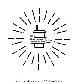 Vector Typography Coffee Eps.10