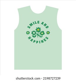 Vector typography design for ladies printed t-shirt