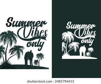 Vector Typography Faison Summer  T-Shirt Design 