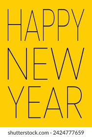 Vektor-Typografie Happy New Year Design Illustration