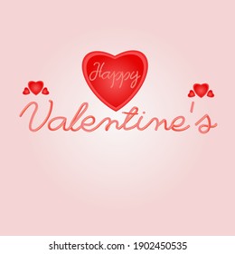 Vector typography Happy Valentine, good for wallpaper,valentine day ,given girlsfriend,boyfriend,husband and wife
