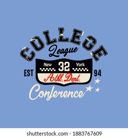 vector of typography, lettering, font, design, vector, element, emblem, college, vector for t shirt or poster, logo