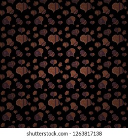 Vector. Typography lettering poster. Valentines Day. Pattern for wrapping, cover. Sketch Valentine. Elements on black, brown, beige colors. Wedding Romantic Love Graphics. Seamless Hand Drawn Doodles.