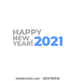 vector typography of new year 2021. celebration graphic asset.