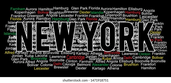 vector typography new york for print t shirt 