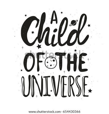 Vector Typography Poster Lettering Quote Child Stock Vector Royalty